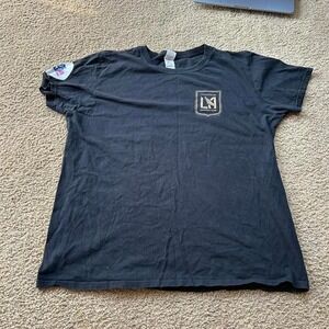 Navy and gold Los Angeles football club soccer tee